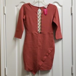 NWT terracotta mid dress